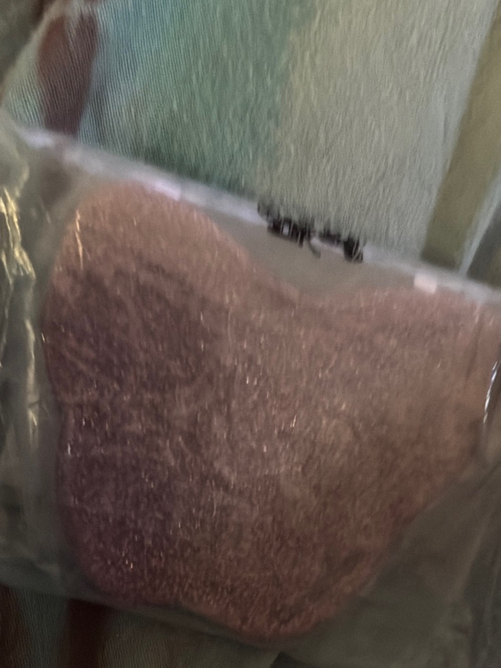 Coach Pink Glitter Card Holder with Logo Tag - Picture 2 of 4